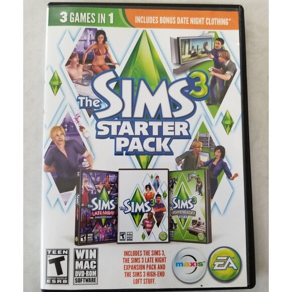 Sims 3 Starter dvd games 3 pack - 3 games in 1 - Picture 1 of 5